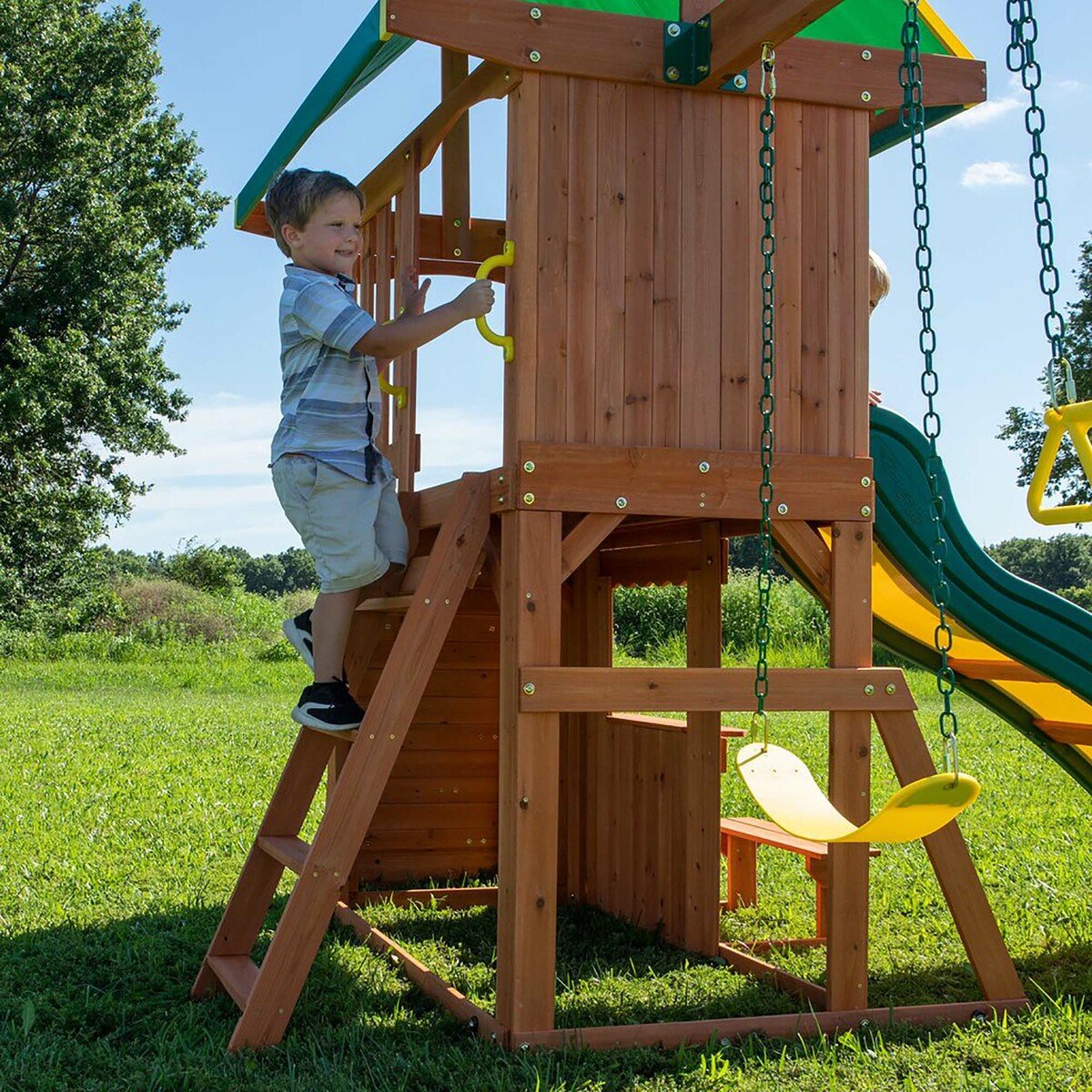 Backyard Discovery Somerset Wooden Swing Set 65012