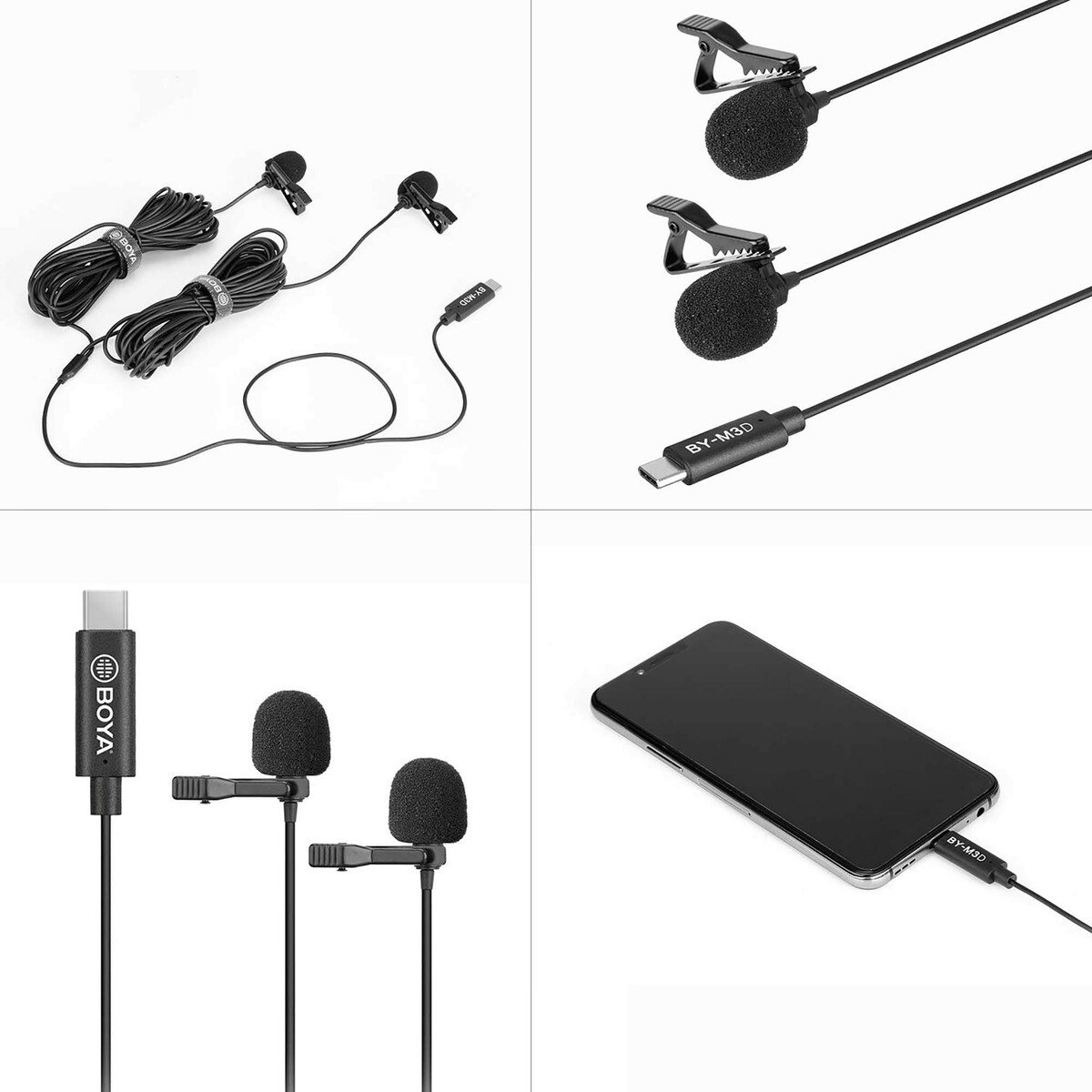 Boya Digital Dual Lavalier Microphone BY-M3D