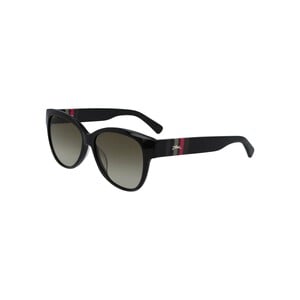 Longchamp Women's Sunglass 635S56 Modified Rectangle Black