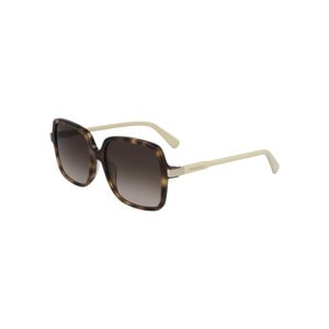 Longchamp Women's Sunglass 641S55 HavanaIvory Square HavanaIvory