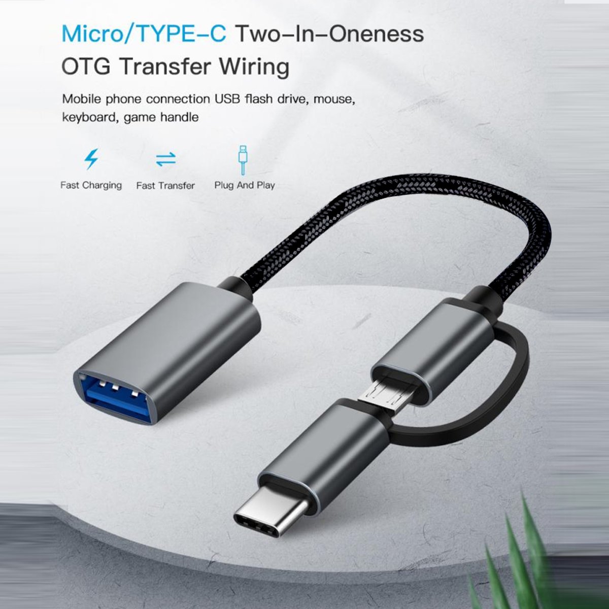 Trands 2 in 1 USB 3.0 Adapter OTG Cable CA344