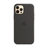 iPhone 12 , 12 Pro Silicone Case with MagSafe - Black