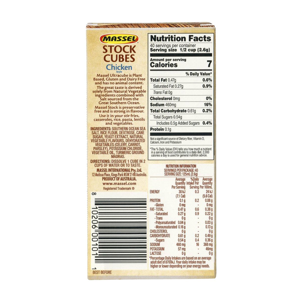 Massel Plant Based Stock Cubes Chicken 105 g