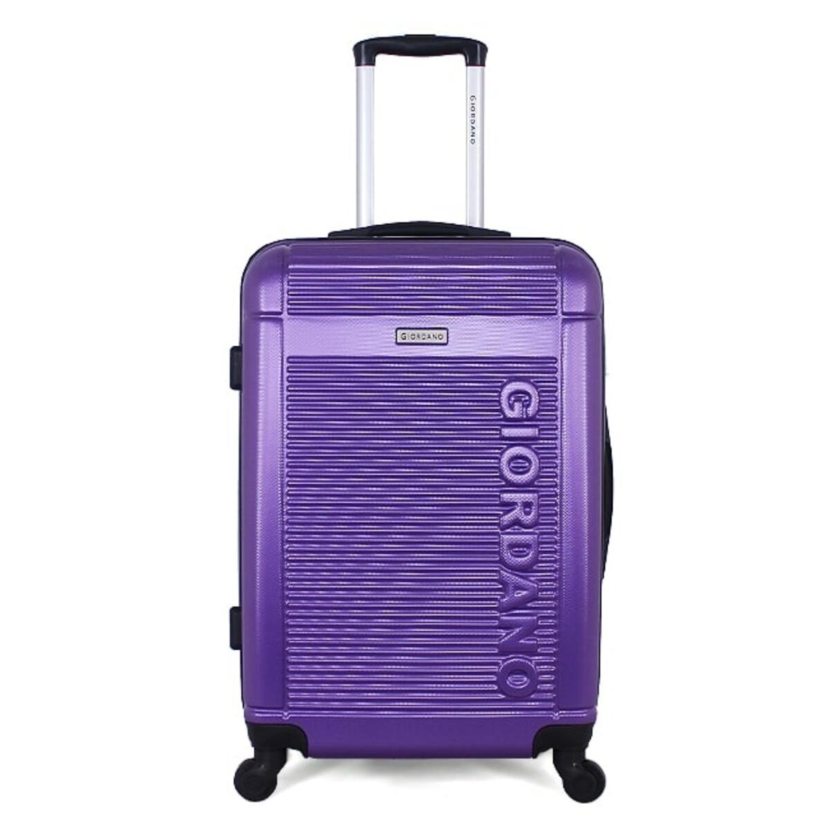 Giordano 4Wheel Hard Trolley 8274 20in Purple