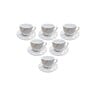 Pearl Noire Cup & Saucer Set 12pcs TC69-1 200cc Assorted Designs