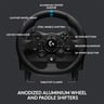 Logitech G923 Racing Wheel and Pedals for Xbox One and PC featuring TRUEFORCE up to 1000 Hz Force Feedback, Responsive Pedal, Dual Clutch Launch Control, and Genuine Leather Wheel Cover