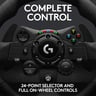 Logitech G923 Racing Wheel and Pedals for Xbox One and PC featuring TRUEFORCE up to 1000 Hz Force Feedback, Responsive Pedal, Dual Clutch Launch Control, and Genuine Leather Wheel Cover