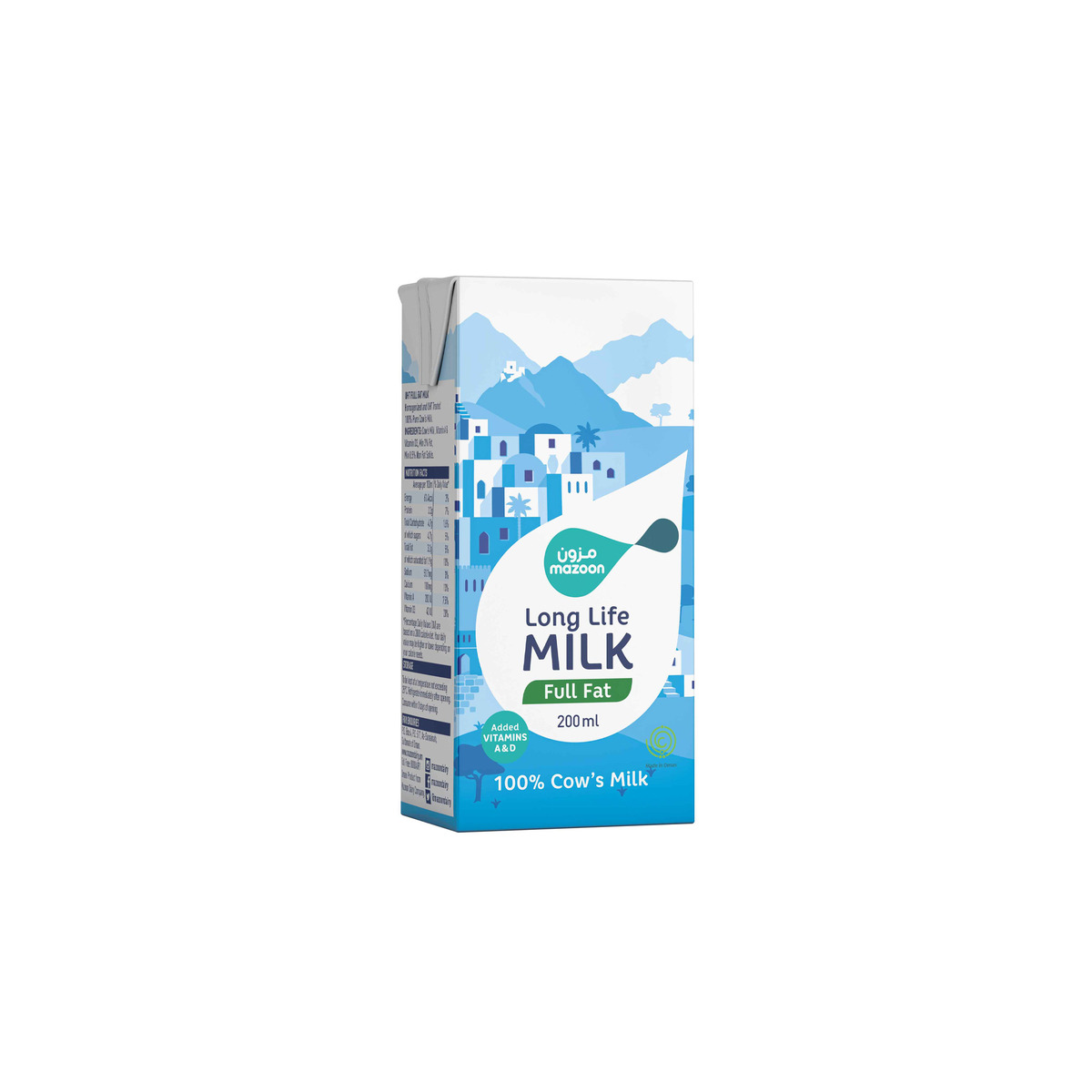 Mazoon Long Life Full Fat Milk 200 ml