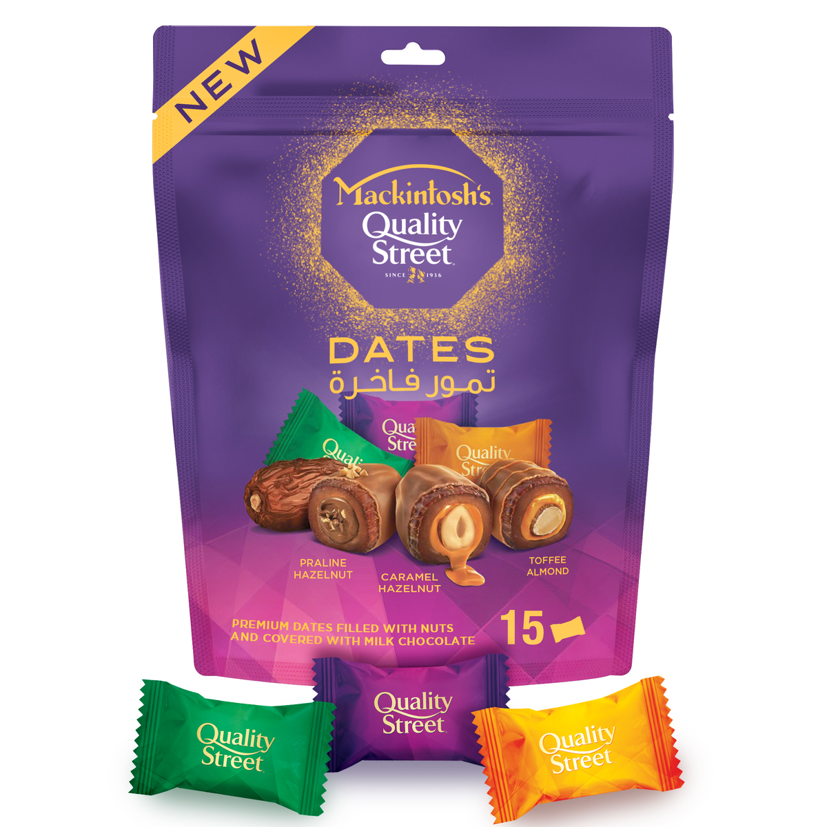 Mackintosh's Quality Street Dates Pouch 15 x 17 g 