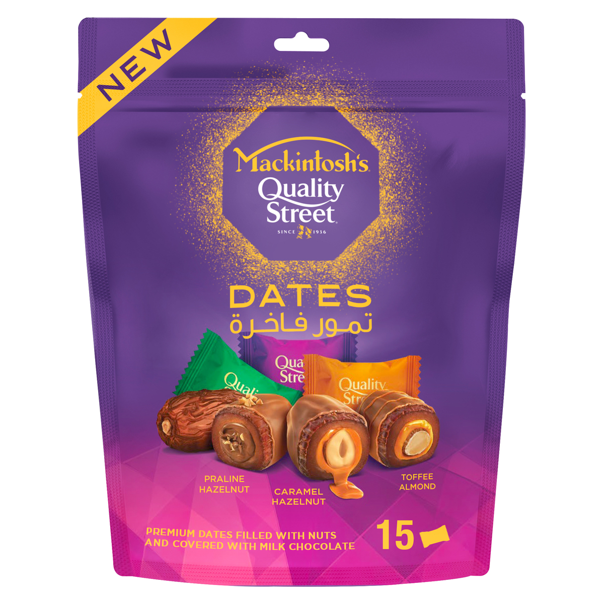 Mackintosh's Quality Street Dates Pouch 15 x 17 g 