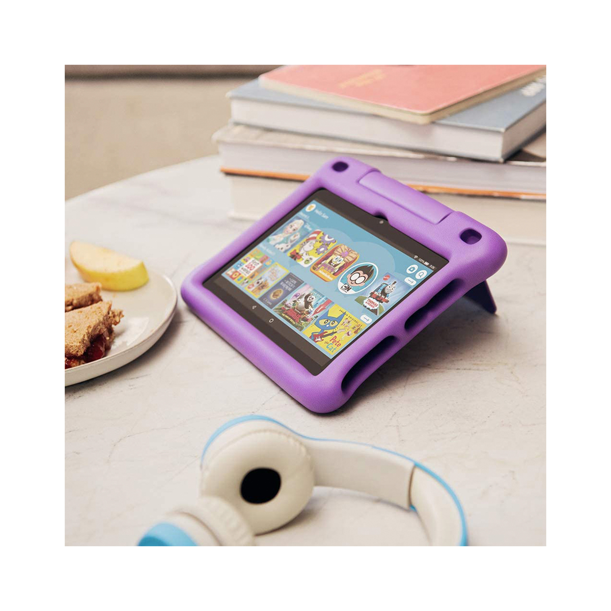 Amazon Fire HD 8 Kids Edition tablet,8" HD display,32 GB,Kid-Proof Case,Purple