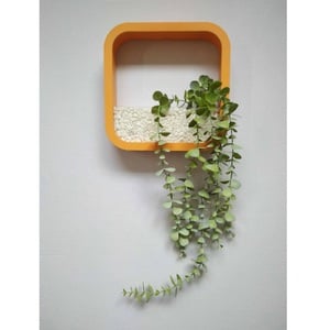 Maple Leaf Wall Hanging With Artificial plant SY08 22.3x22.3x5cm