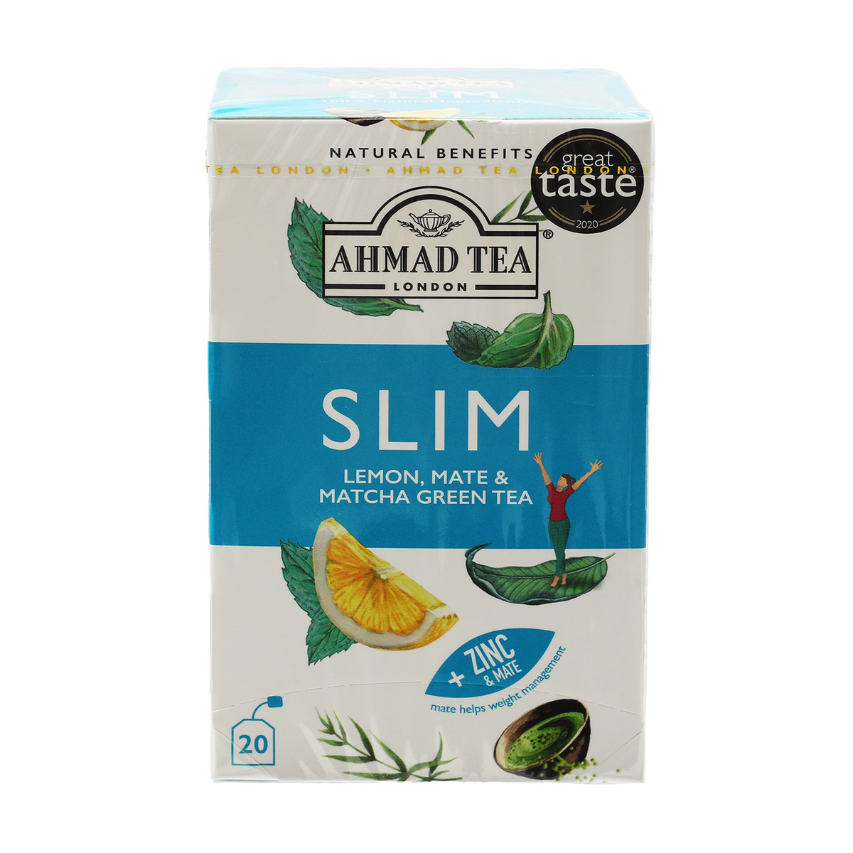 Ahmad Tea Lemon Mate And Matcha Green 20 Teabags Online At Best Price Speciality Tea Lulu Kuwait 9332