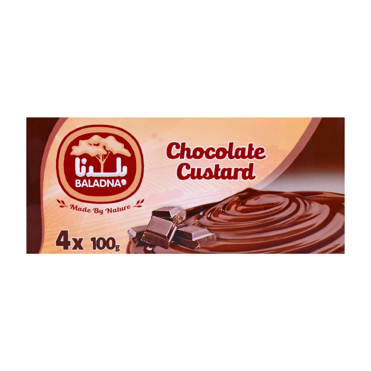 Baladna Chocolate Custard 4 x 100g