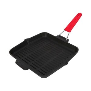 Lava Square Cast Iron Grill Pan, 24 cm, GT2424