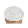 Hotpack Kraft Ripple Cups With Lids Capacity 8oz 10pcs