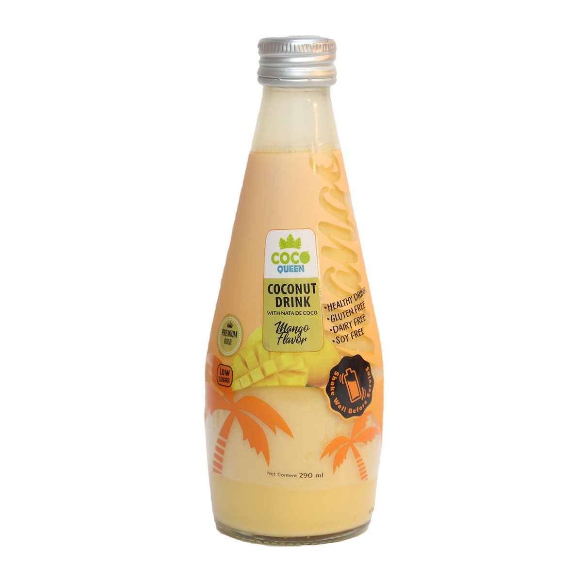 Coco Queen Coconut Drink With Nata De Coco Mango 290ml