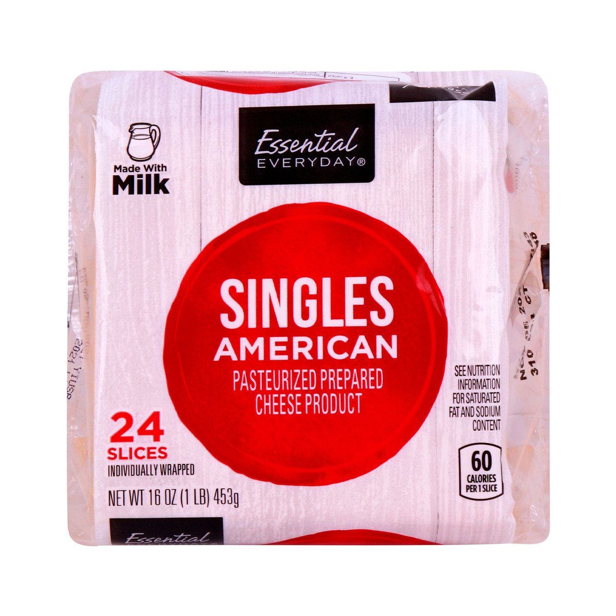 Essential Everyday Singles American Cheese Slices 24 pcs 453 g