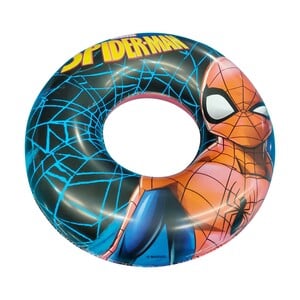 Spiderman Printed Kids Inflatable Swim Ring - Multi Color  TRHA6003