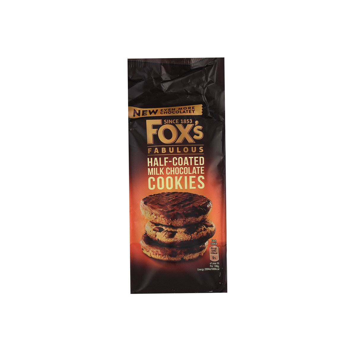 Fox's Fabulous Half-Coated Milk Chocolate Cookies 175 g