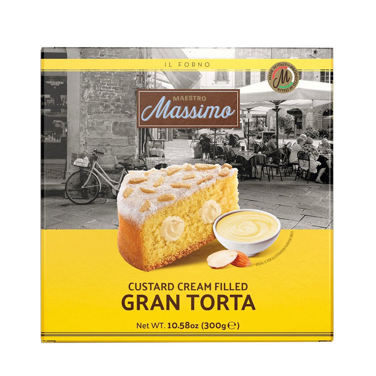 Maestro Massimo Gran Torta Custard Cream Filled 300g Online at Best ...