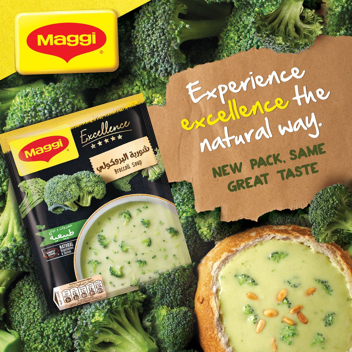 Maggi Excellence Broccoli Soup 8 x 48 g + Offer