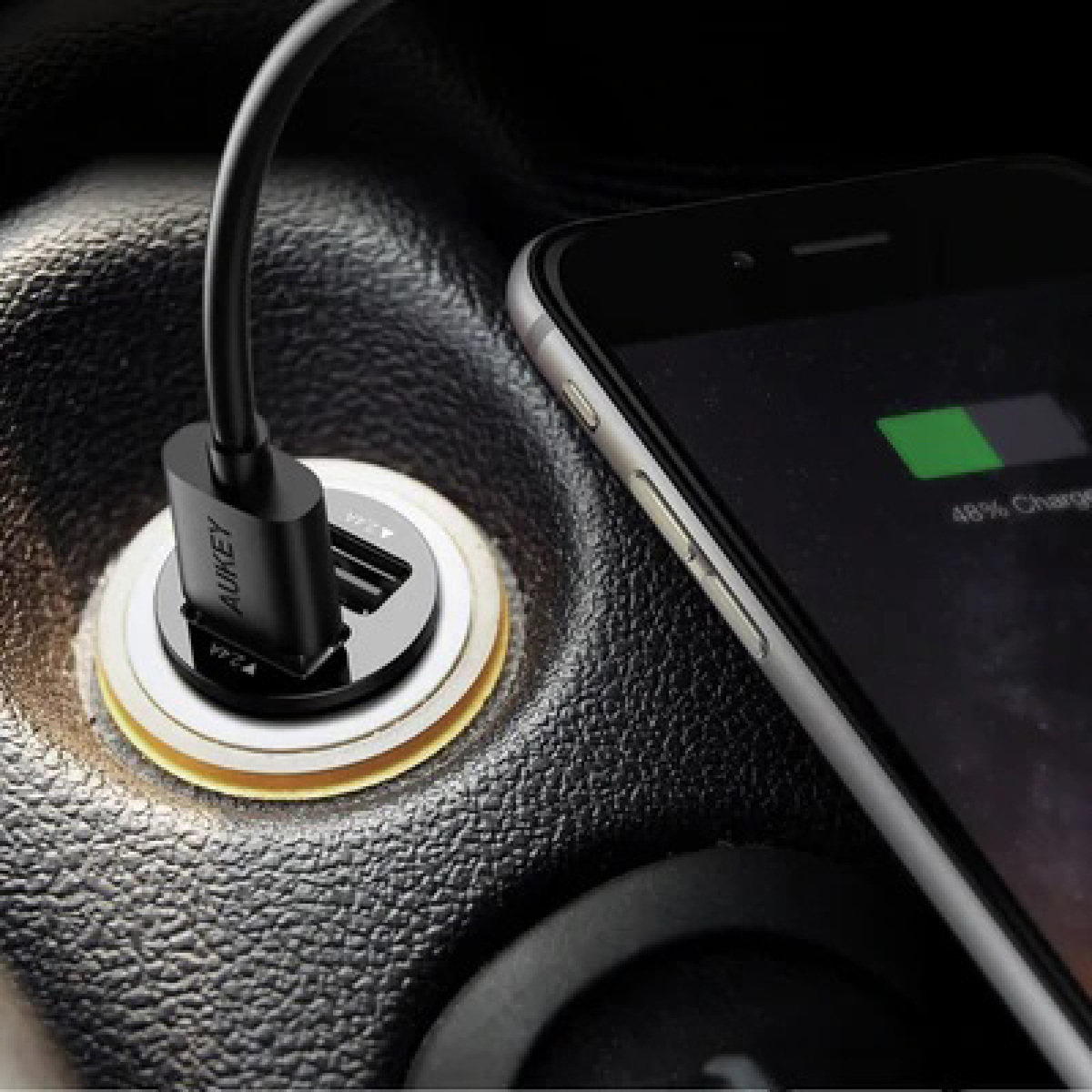 Aukey CC-S1 Universal True AiPOWER 24W 4.8A Dual Port Car Charger