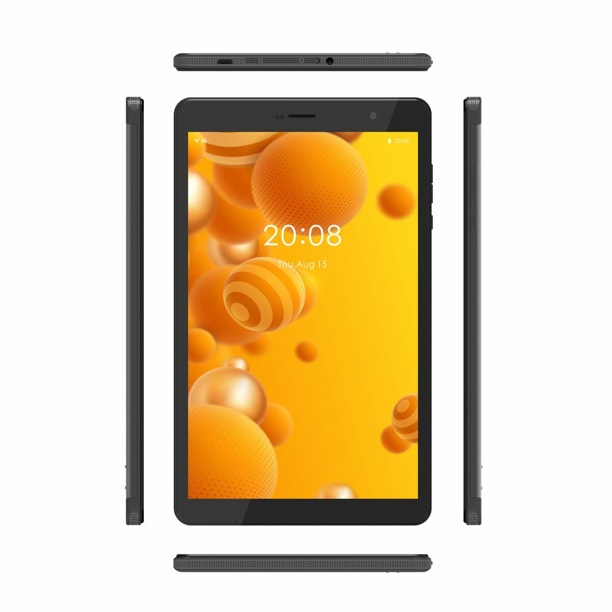 G-tab Tablet F8, 4G, Quad-Core, 2GB RAM, 16GB Memory, 8 inches Display, Android 10.0 Go, Gray