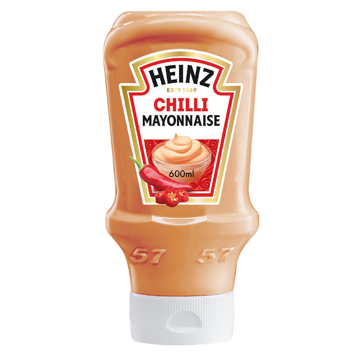 Heinz Hot Chili ketchup Top Down 400ml - CHOCKIES BELGE