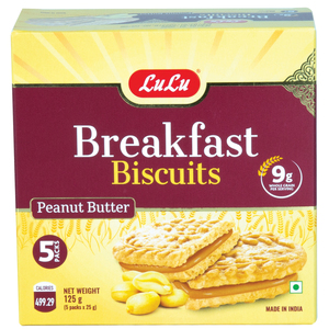 LuLu Breakfast Biscuits Peanuts Butter 5 x 25 g