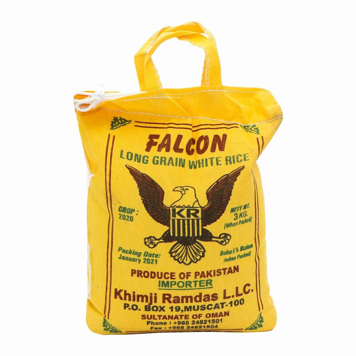 Falcon White Long Grain Rice 3 kg