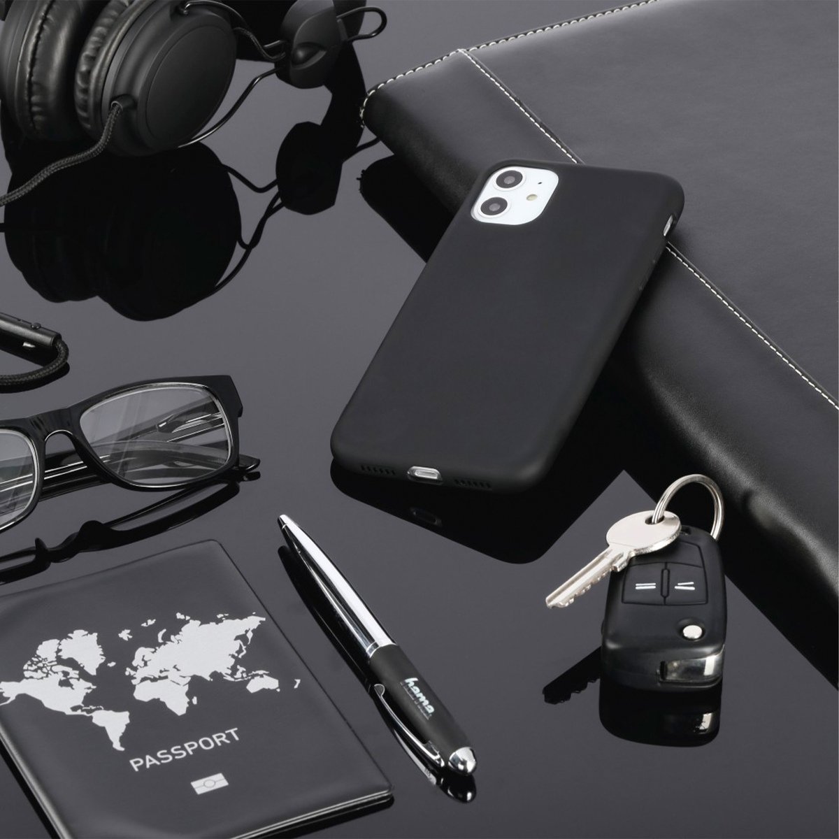 Hama Finest Feel Cover for Apple iPhone 12 Pro Max,Black (188843)