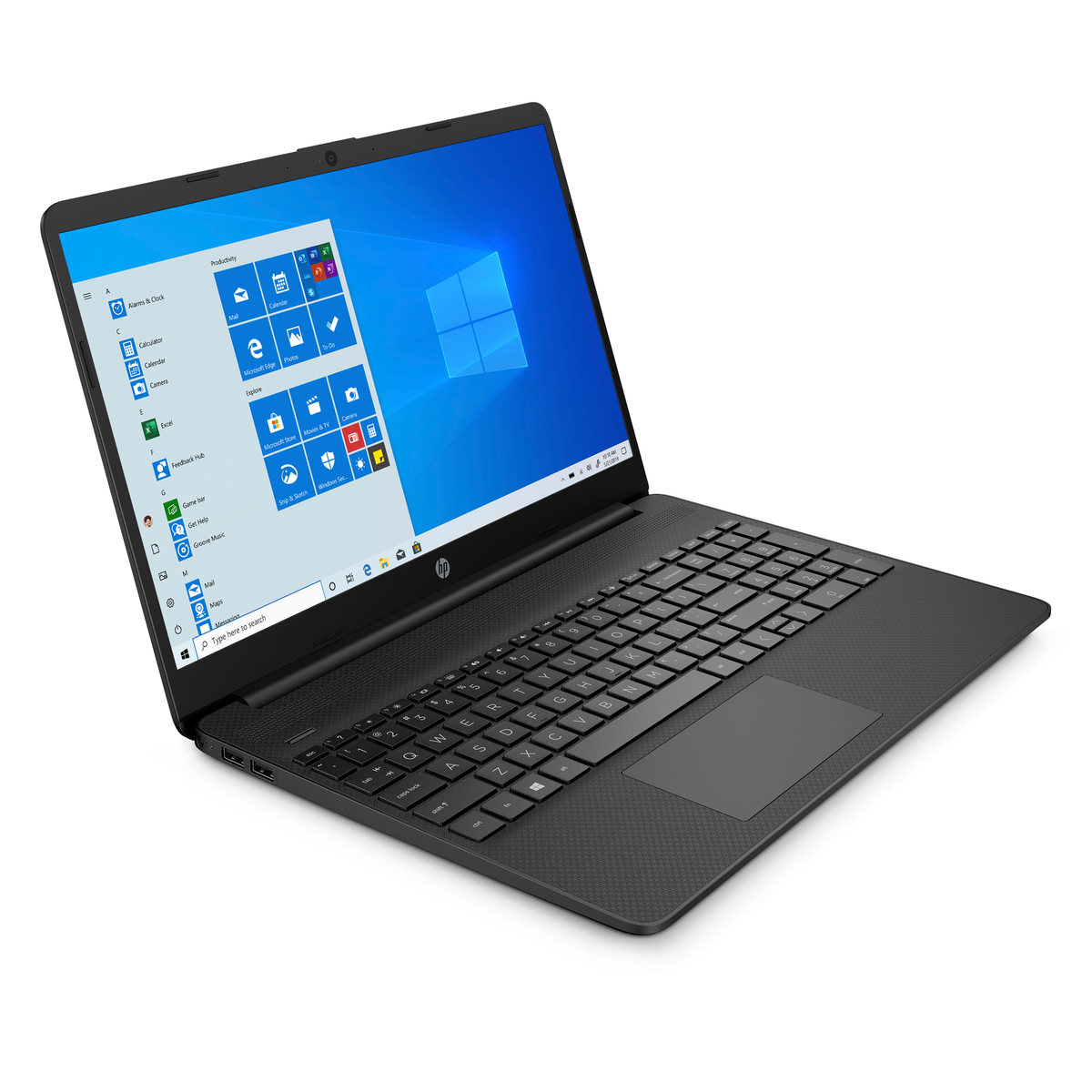 HP Laptop 15.6" HD,15-FQ1019NE (1F7K9EA) Intel® Core™ i3 processor,4GB RAM,256GB SSD,Intel® UHD Graphics,Windows 10,Jet Black