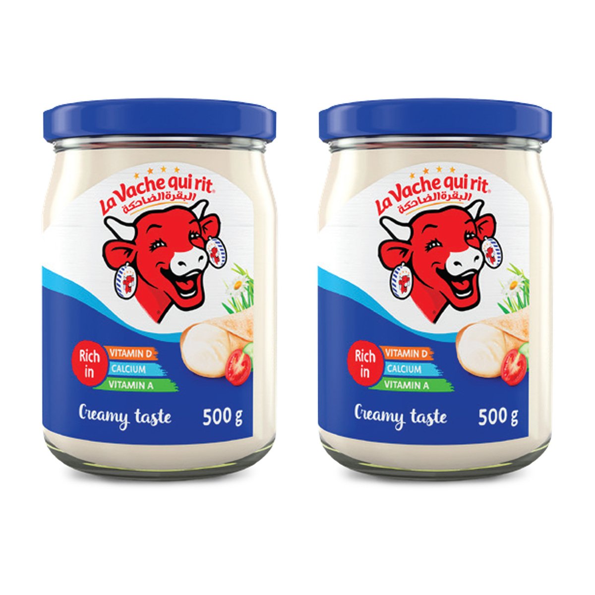 La Vache Qui Rit Cheese Creamy Taste 2 X 500g Online At Best Price Jar Cheese Lulu Uae 