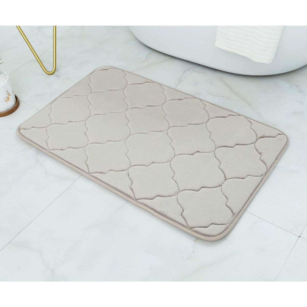 Maple Leaf Bath Mat Memory Foam 50x80cm SG2106 Assorted