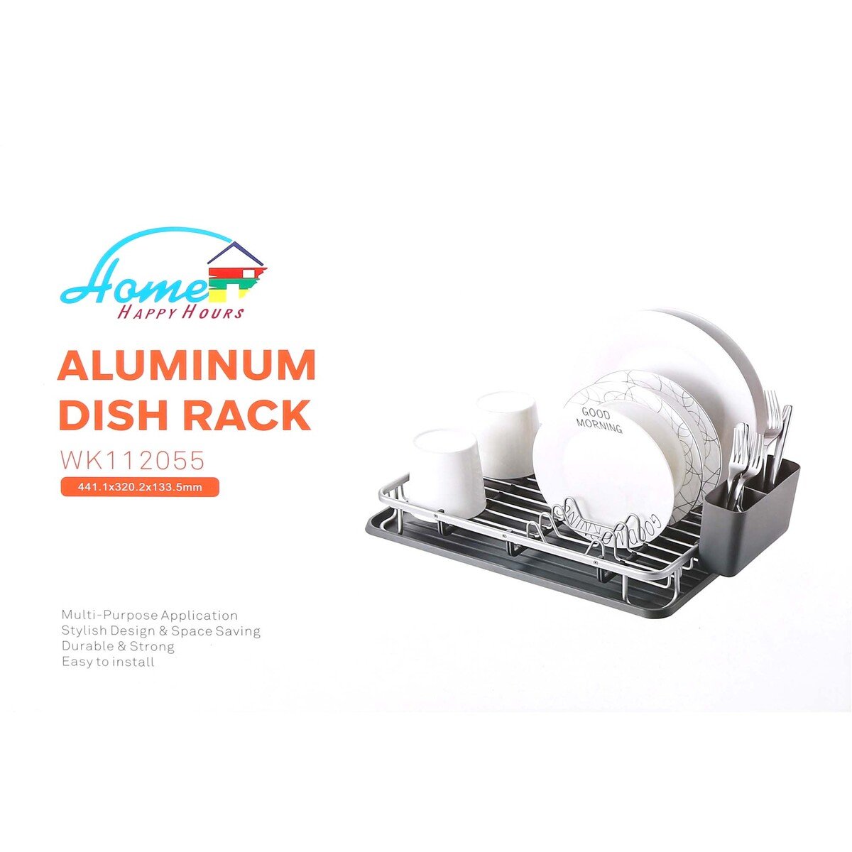 Home Aluminum Dish Rack WK112055