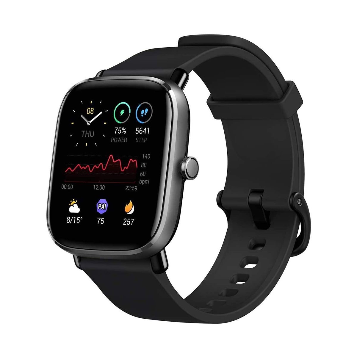 Amazfit GTS Mini Fitness Smart Watch, Super-Light Thin Design, SpO2 Level  Measurement, 14-Days Battery Life, 70+ Sports Modes, Heart Rate, Sleep,  Stress Level Monitoring, Black Online at Best Price Smart
