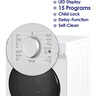 Super General Front Load Washing Machine, 12 kg, 1400 RPM, White, SGW12500HD