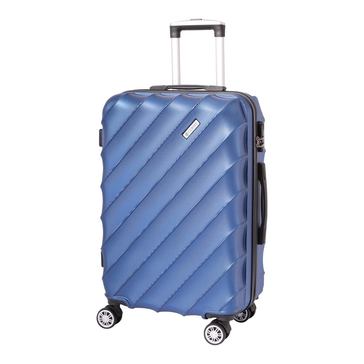 Cosmo Vector 4Wheel Hard Trolley 60cm Blue