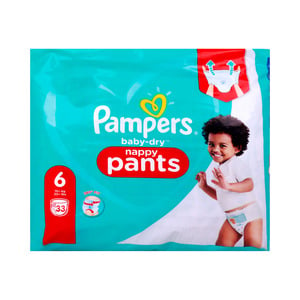 Pampers Baby Dry Nappy Pants Size 6 15+ kg 33 pcs