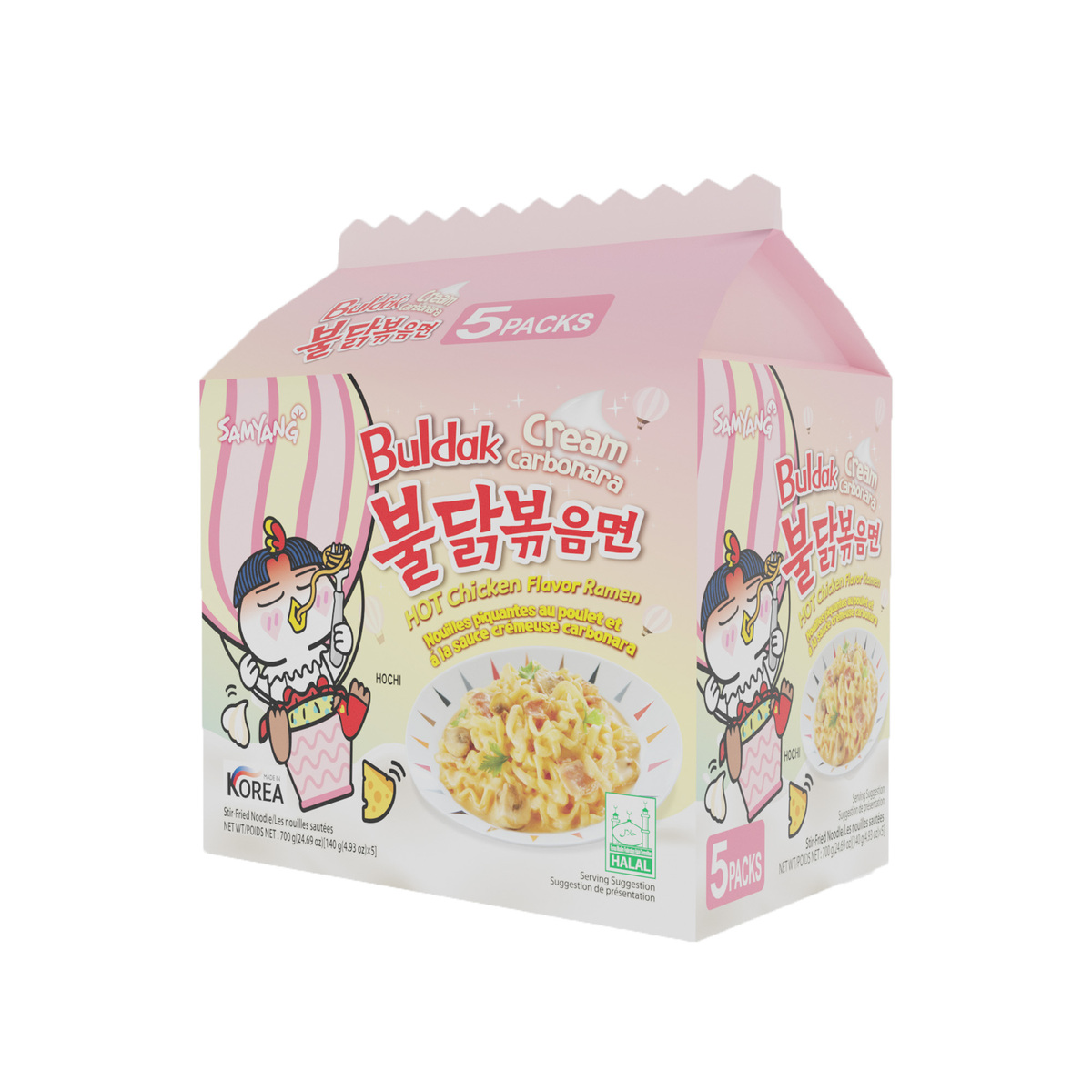 Samyang Buldak Cream Carbonara Hot Chicken Flavor Ramen 5 X 140g Online