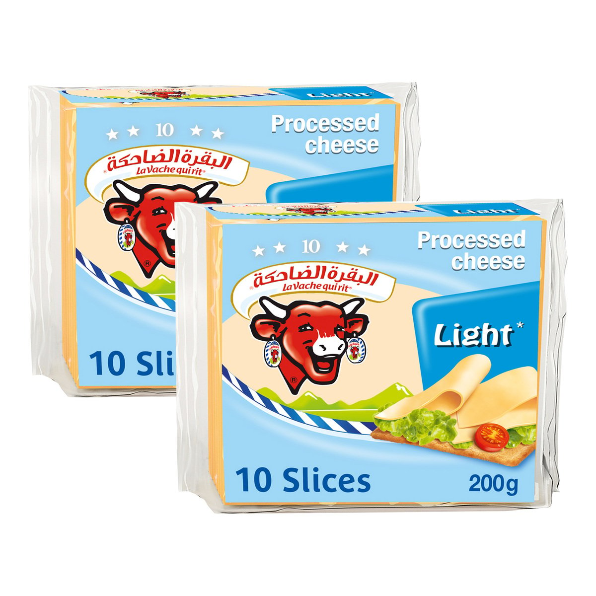 La Vache qui rit Processed Cheese Light Slices 2 x 200 g