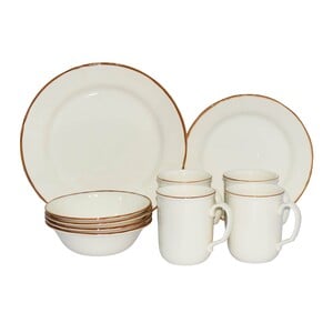 Claytan Dinner Set 16pcs Assorted Colors/Desgins