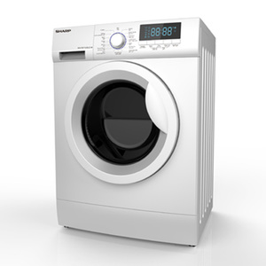 Sharp Front Load Washing Machine ES-FE712DLZW 7Kg