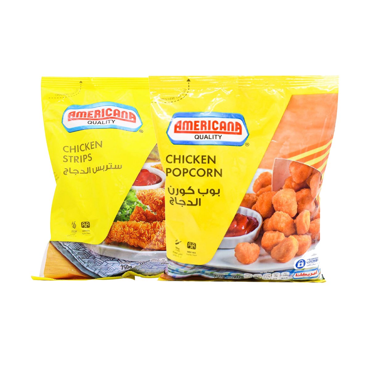 Americana Chicken Strips 750 g + Chicken Popcorn 750 g