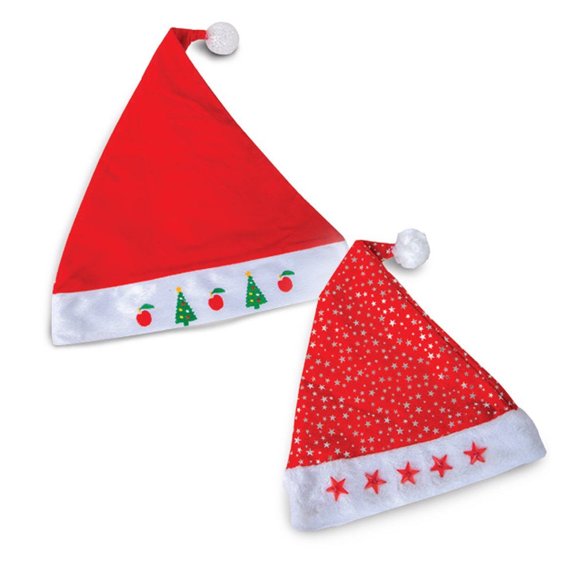 Party Fusion Xmas  Santa Hat 28X36cm FHY-6 Assorted Per Pc