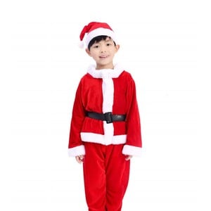 Party Fusion X'mas Boys Santa Costume 7-9 Year Old Kids B-3 4s