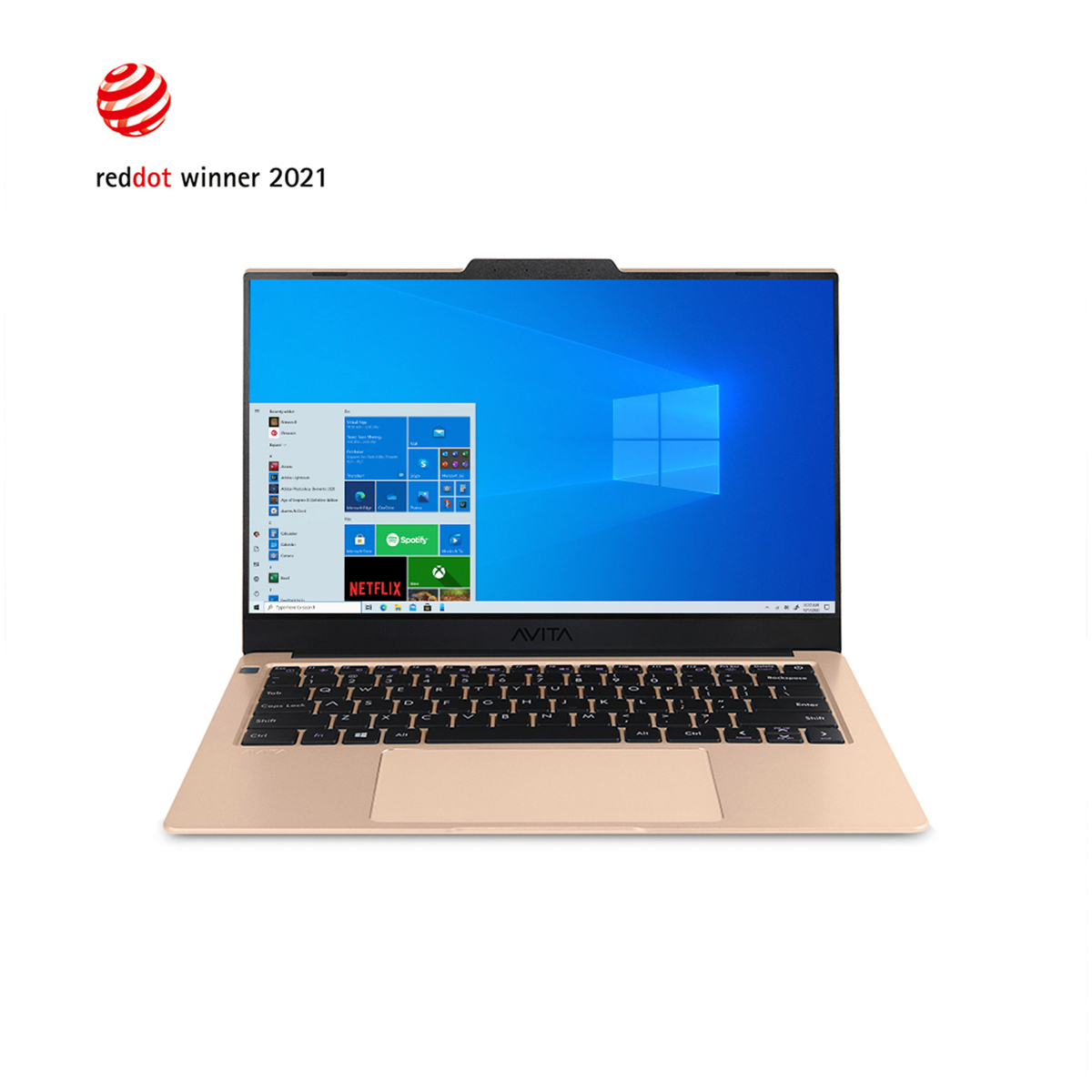 Avita LIBER V NS14A8MEF561-CG Intel Core i5-10210U  Processor, 8GB RAM, 512GB SSD, Intel UHD Graphics, 14inch Screen, Windows 10 Home, Champagne Gold