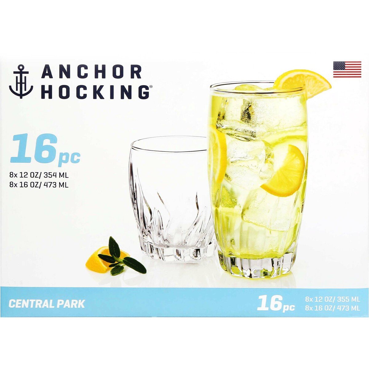 Anchor Hocking 16 PC Central Park Set