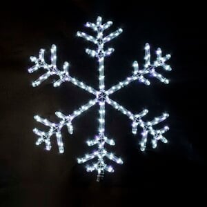 Party Fusion X'mas Neon Snow Flake LED Light S200007 75cm Assorted